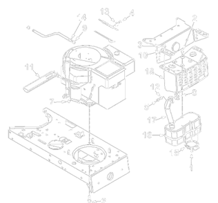 Engine Accessories Over Head Valve Diagram and Parts List for 13AM675G000 2002 Yard Machines Lawn Tractor